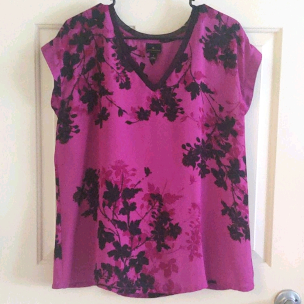 Worthington Chiffon Short-sleeved Blouse - Picture 1 of 3
